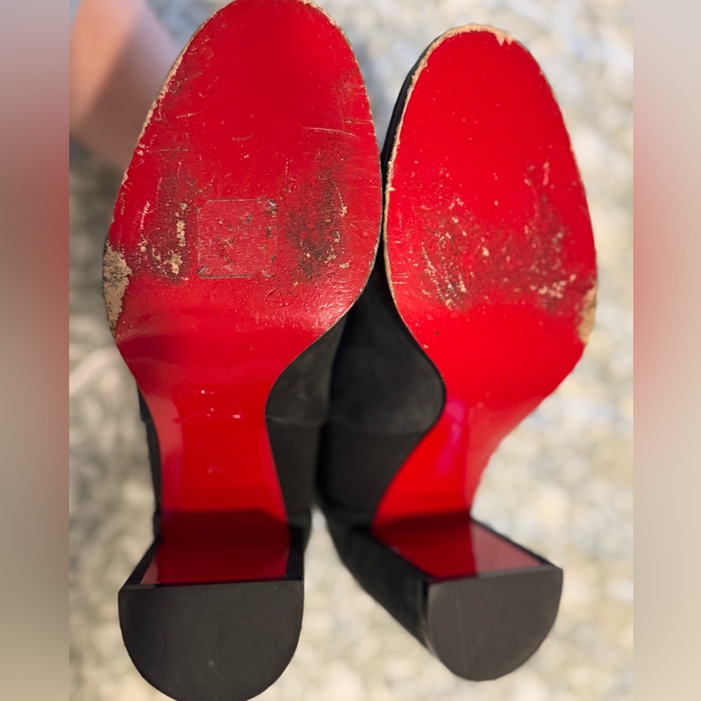Christian Louboutin CL Chelsea Booty Ankle Boots|34 - Picture 7 of 11